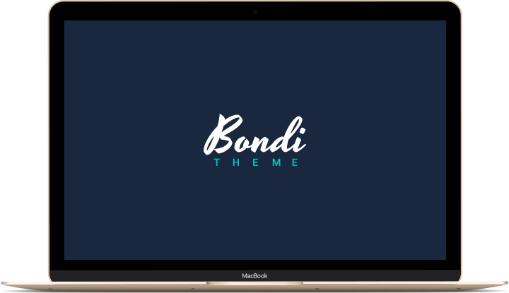 MacBook With Bondi Logo